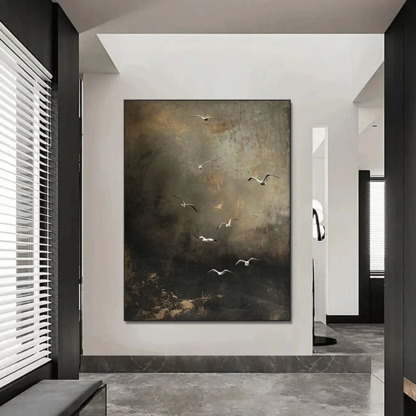 Abstract Bird Animal Wall Art #DL054