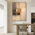 Beige and Brown Abstract Wall Art  #AT104