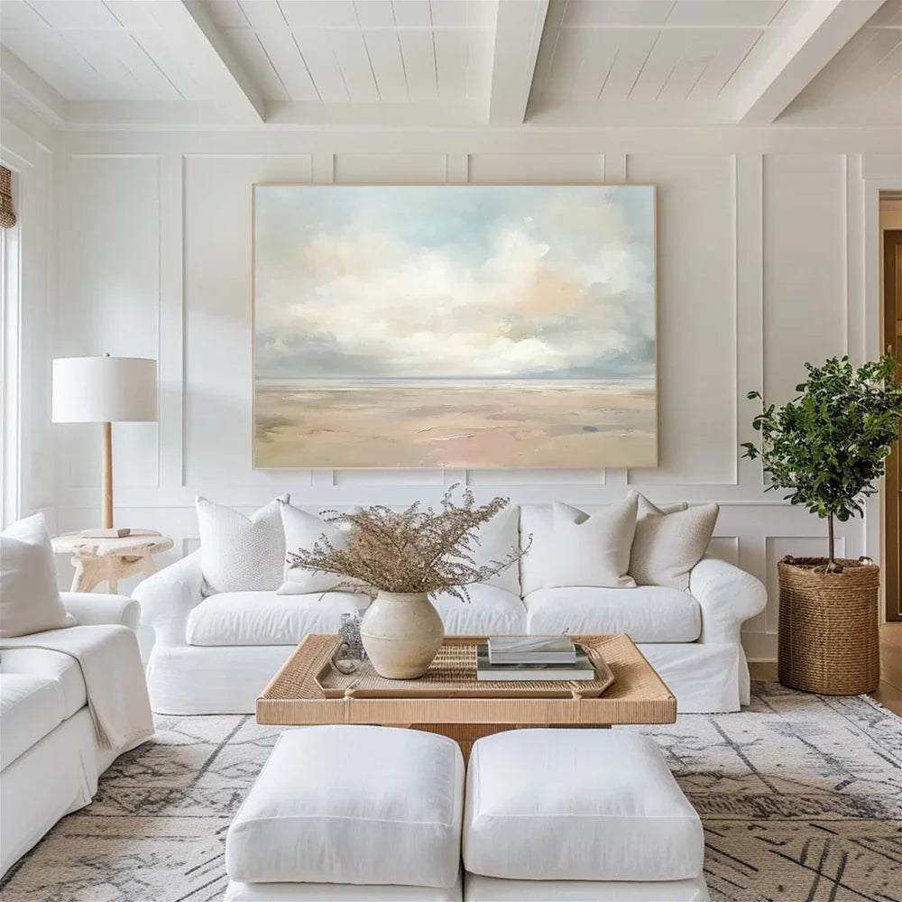Ocean & Sky Abstract Wall Art #MO060