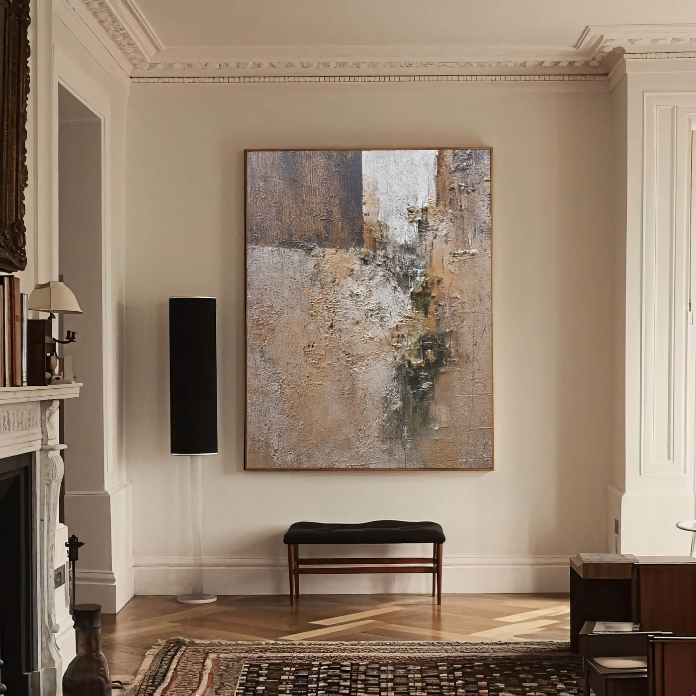 Textured Earthy Abstract | Warm Neutrals