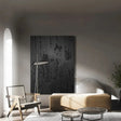 Black Minimalist Textured Wall Art #MT052