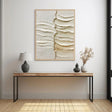 Textured Layered Serenity | Beige Ripples