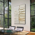 Textured Layered Serenity | Beige Ripples