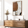 Textured Abstract Boldness | Terracotta Lines