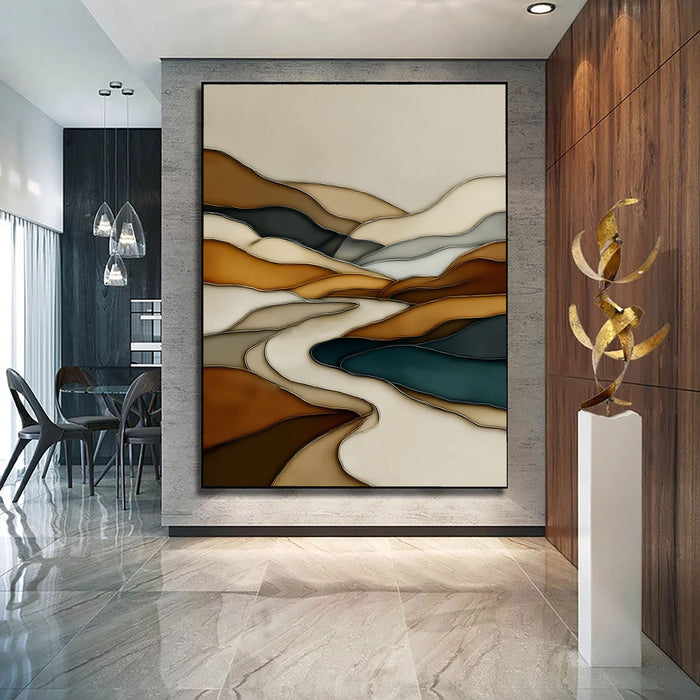 Textured Topographic Elegance | Earthy Currents
