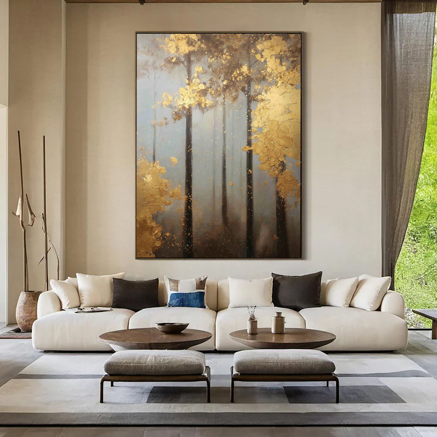 Textured Forest Elegance | Gilded Canopies