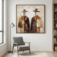 Textured Rustic Figures | Hat Silhouettes