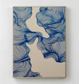 Textured Linear Flow | Indigo Swirls