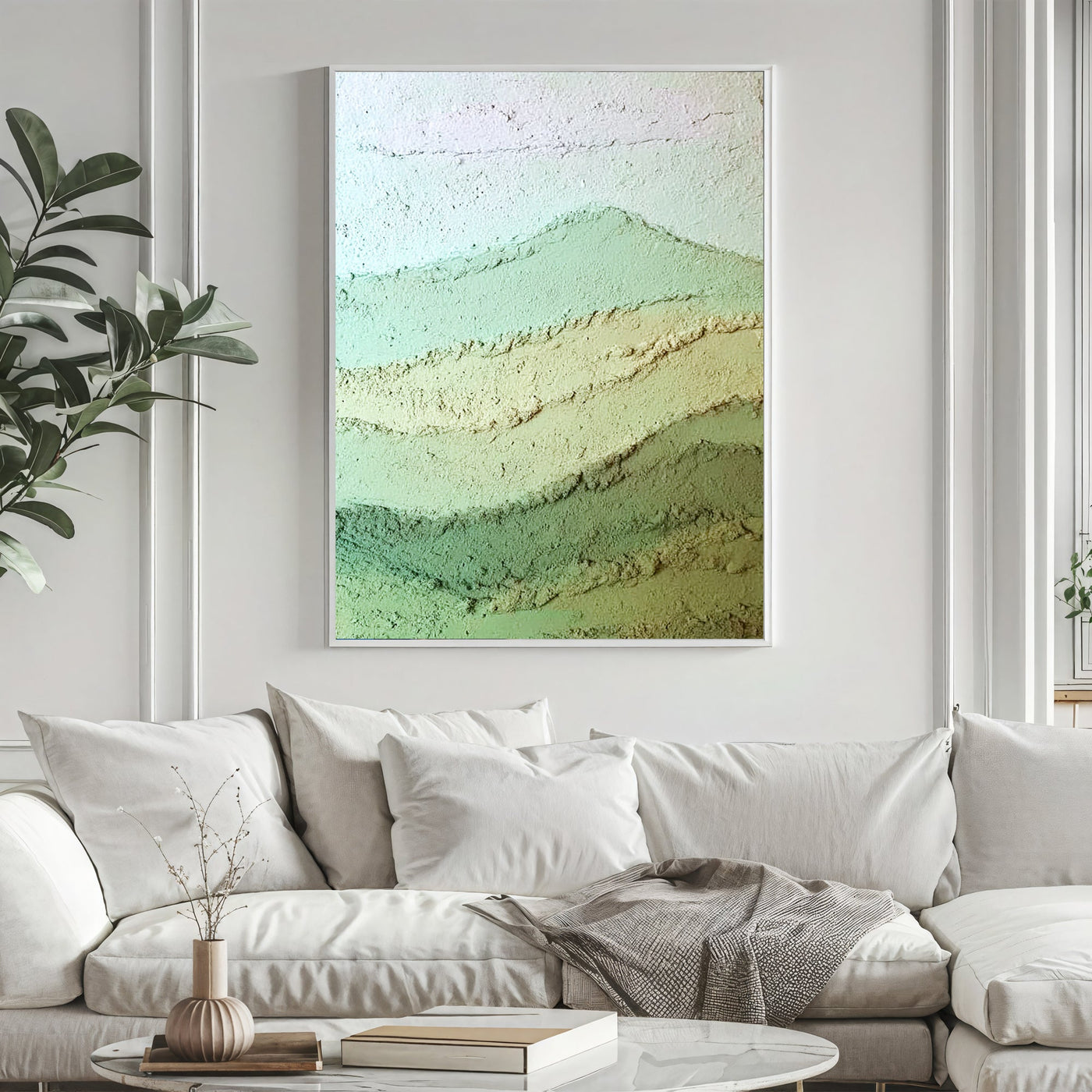 Textured Mint Gradients | Earthy Hues