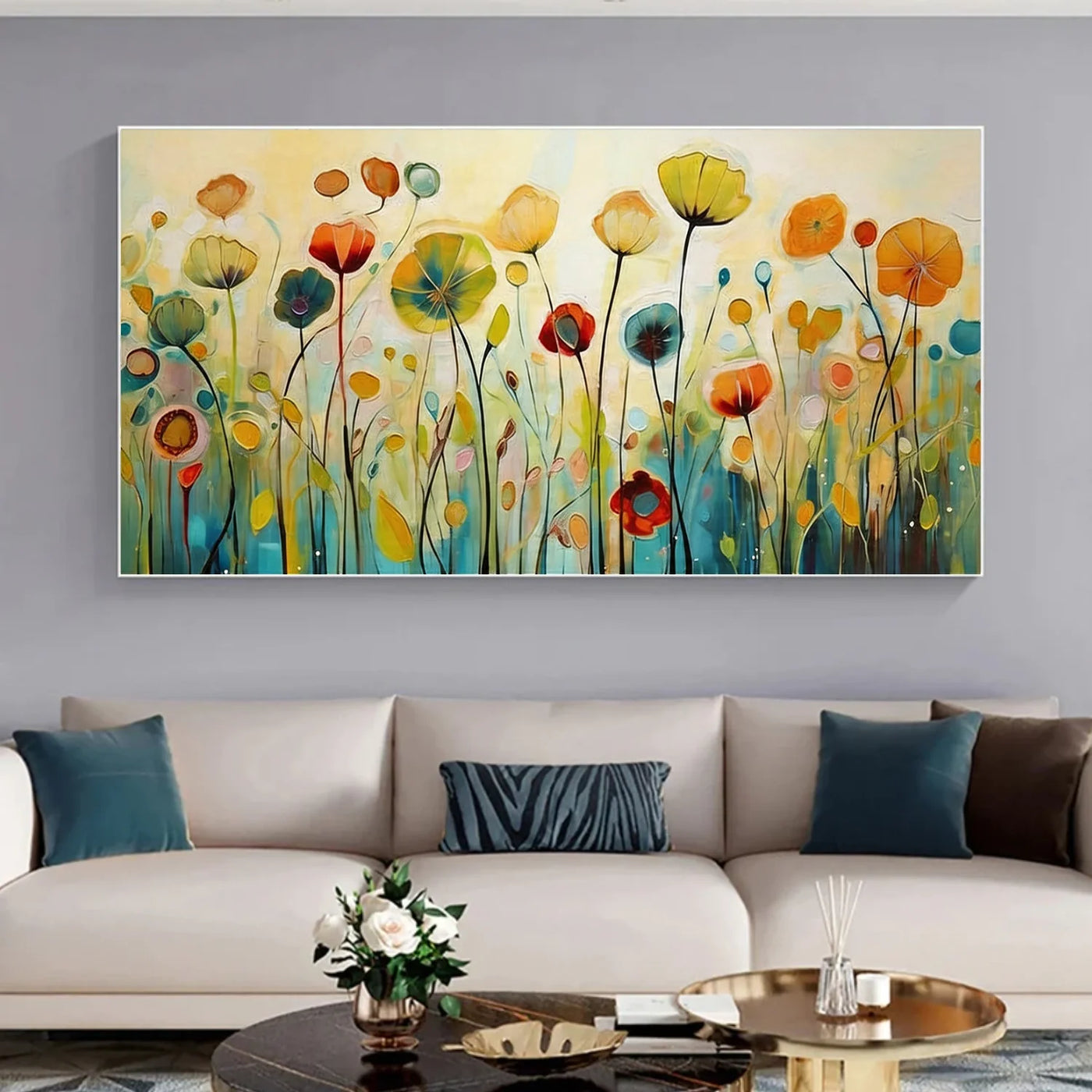 Flower & Tree Abstract Wall Art #SF059