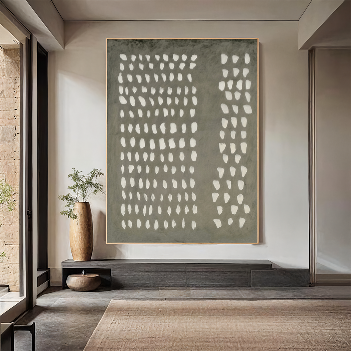 Textured Dot Rhythm | Sage Whisper