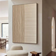 Beige and Brown Abstract Texture Wall Art #AT015