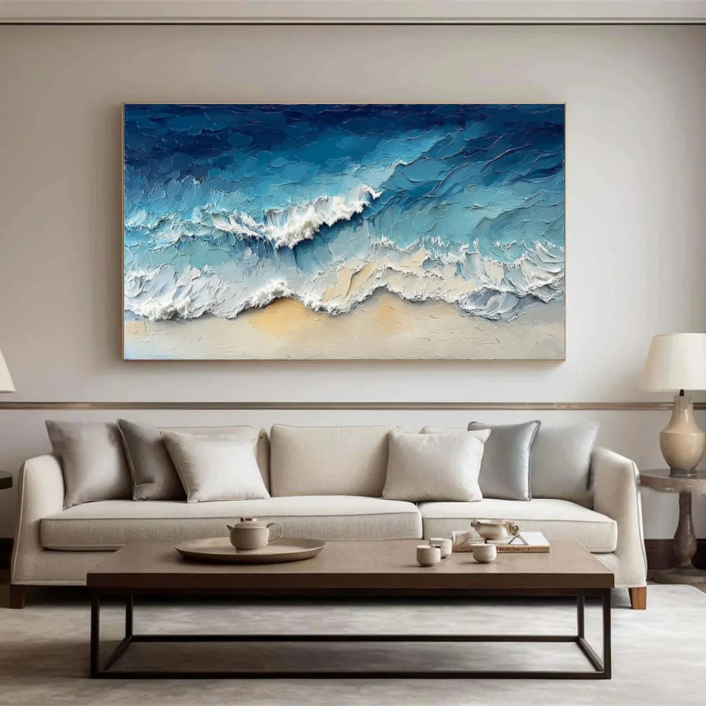 Ocean & Sky Textured Wall Art #MO079