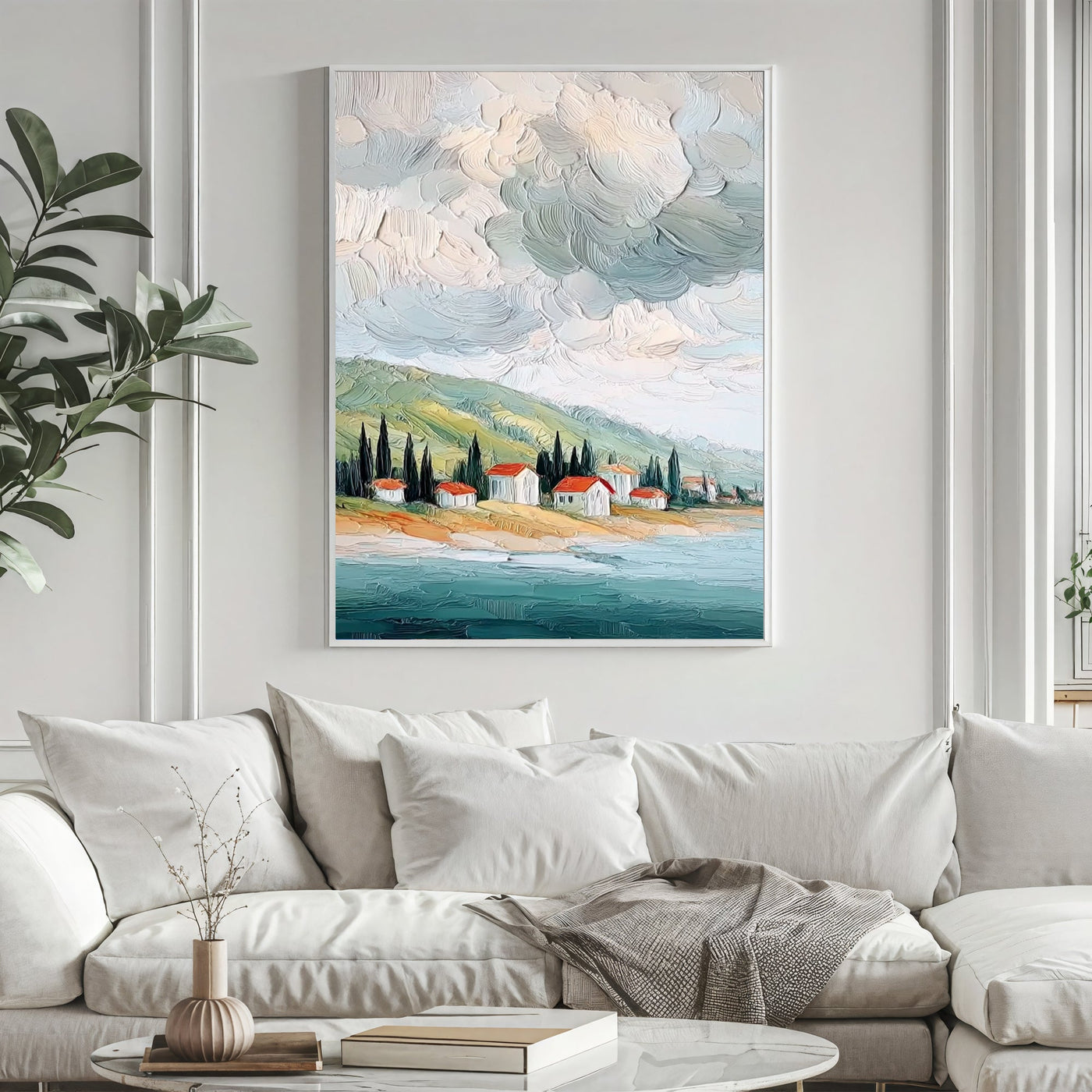 Textured Aegean Vestige | Crepuscular Hues