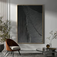Black Minimalist Textured Wall Art #MT080