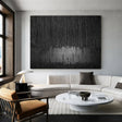Black Minimalist Textured Wall Art #MT051