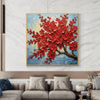 Flower & Tree Textured Abstract Wall Art #SF058