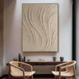 Beige Minimalist Textured Wall Art #MT148