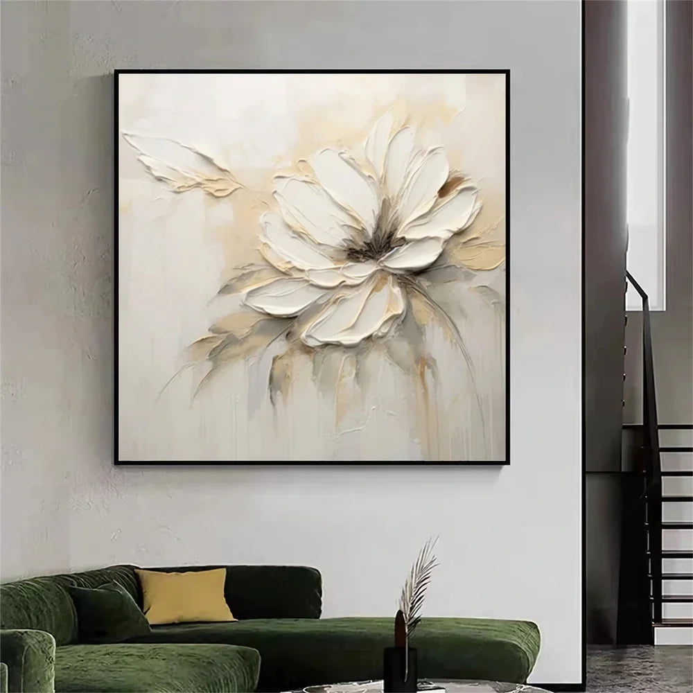 Flower & Tree Textured Abstract Wall Art #SF043