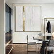 White Minimalist Textured Wall Art #MT123