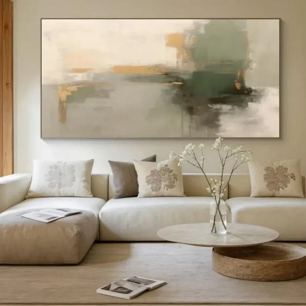 Green Abstract Wall Art  #AT127