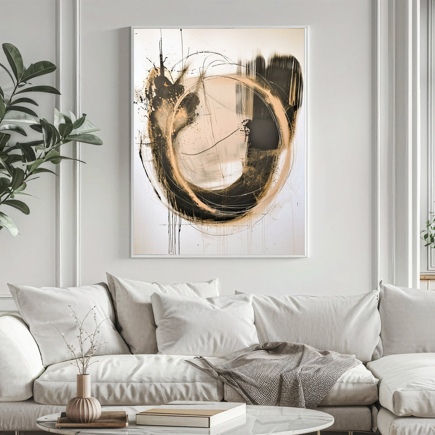 Textured Gilded Swirl | Contrast Tones