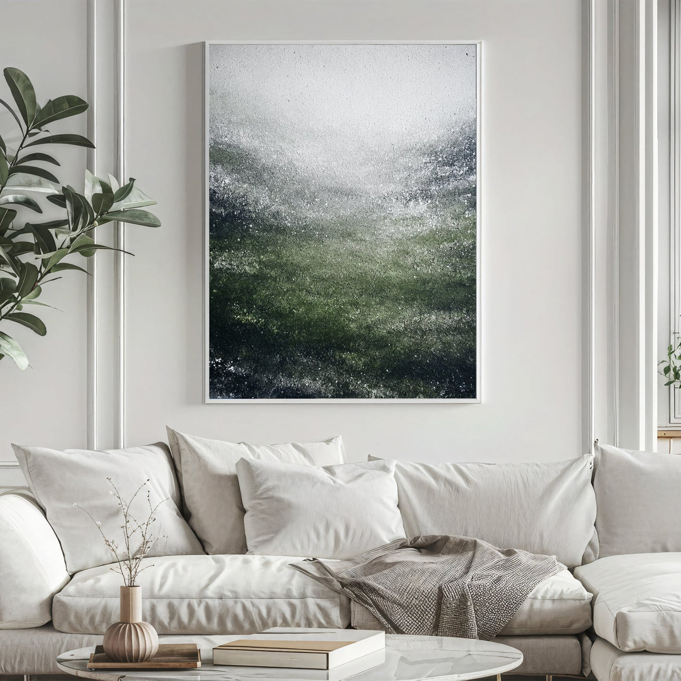 Textured Verdant Swell | Frosted Waves