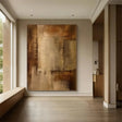 Beige and Brown Abstract Wall Art  #AT105