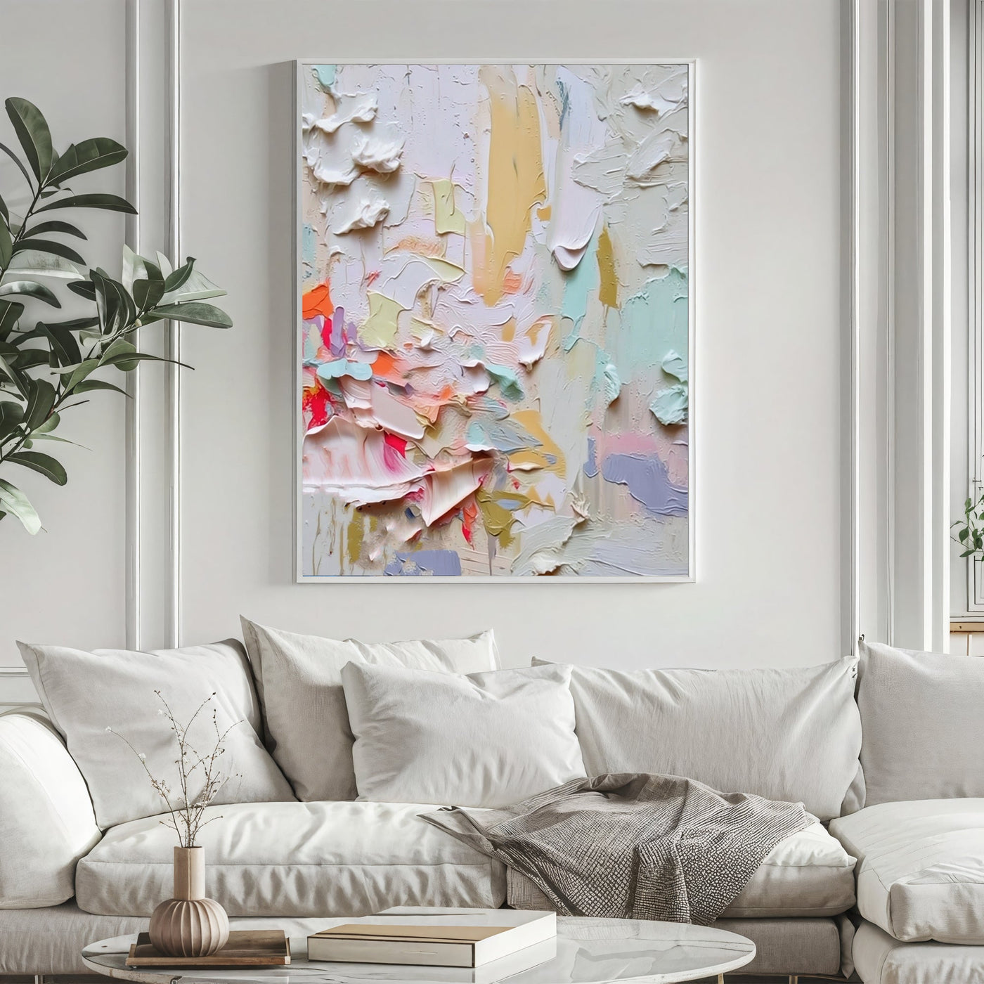 Textured Vivid Strokes | Pastel Hues