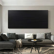 Black Minimalist Textured Wall Art #MT133