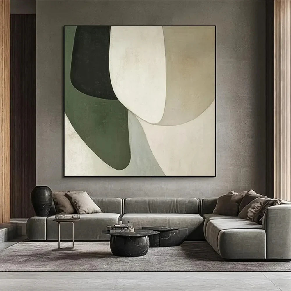 Green Abstract Wall Art  #AT074