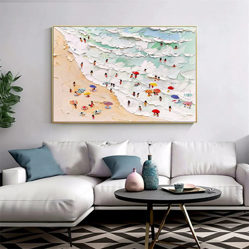 Surfing Sport Art Textured Canvas #PT035