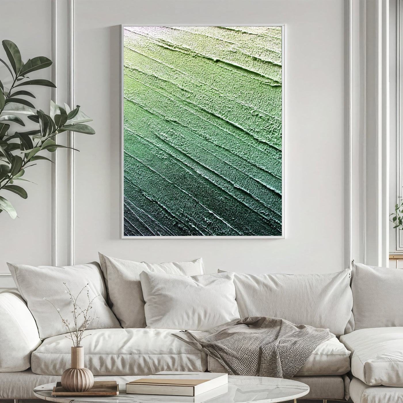 Textured Verdant Strokes | Forest Hues