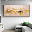 Beige and Brown Abstract Texture Wall Art  #AT106