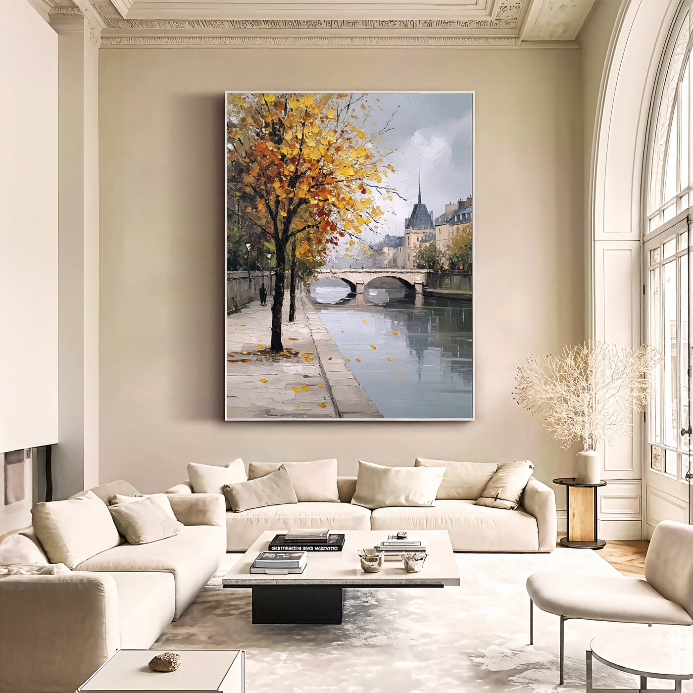 Textured Autumnal Quay | Parisian Glow