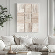 Textured Neutral Opulence | Cream Grid