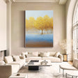 Textured Gilded Grove | Azure Haze