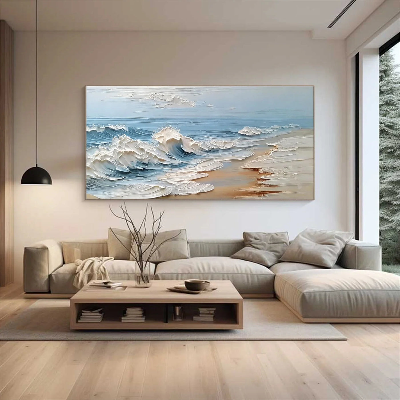 Ocean & Sky Textured Wall Art #MO114