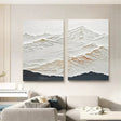 Mountain Textured Wall Art Set of 2 #MS006