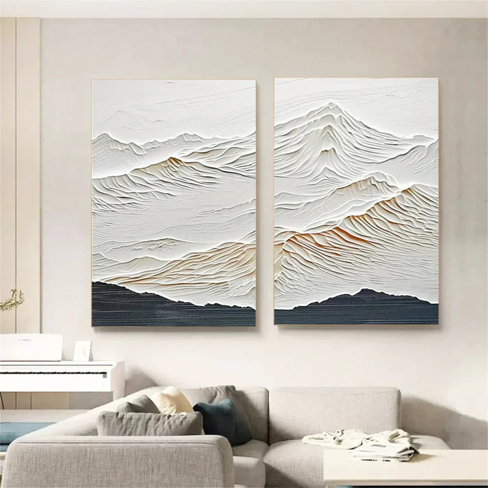 Mountain Textured Wall Art Set of 2 #MS006