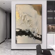 Black and White Minimalist Textured Wall Art #MT110