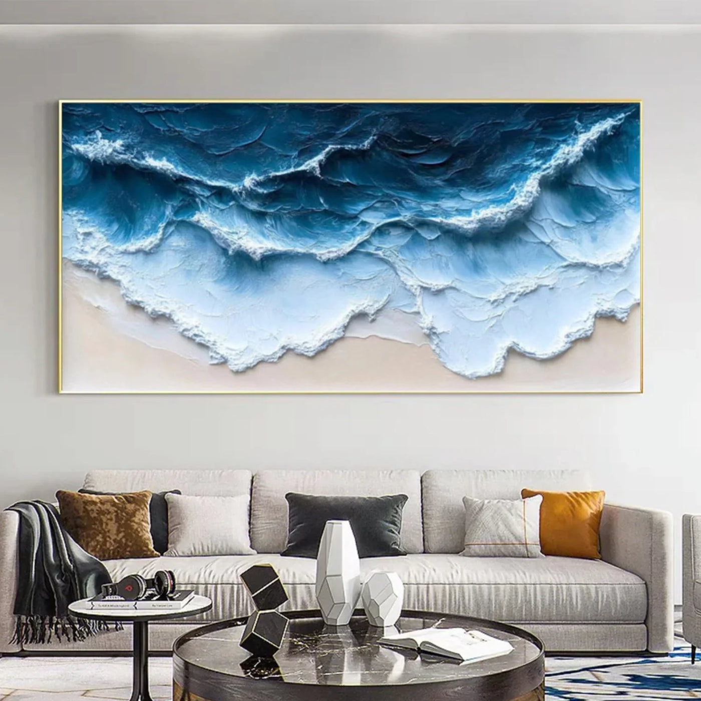 Ocean & Sky Textured Wall Art #MO081