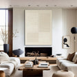 White Minimalist Textured Wall Art #MT141