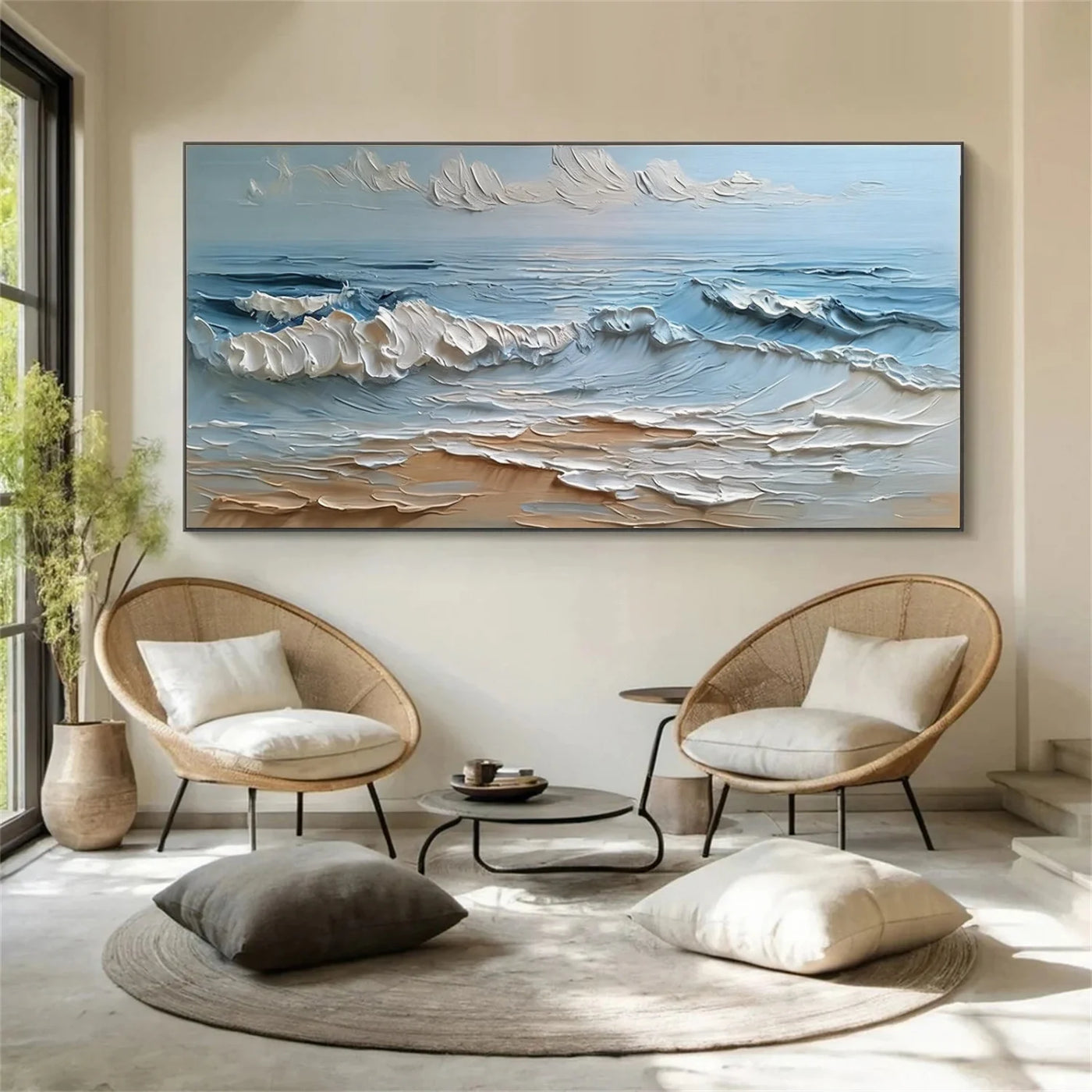 Ocean & Sky Textured Wall Art #MO112
