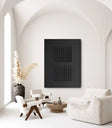 Black Minimalist Textured Wall Art #MT053