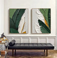 Flower & Tree Textured Abstract Wall Art Set of 2 #SF022