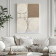 Textured Geometric Serenity | Beige Tones