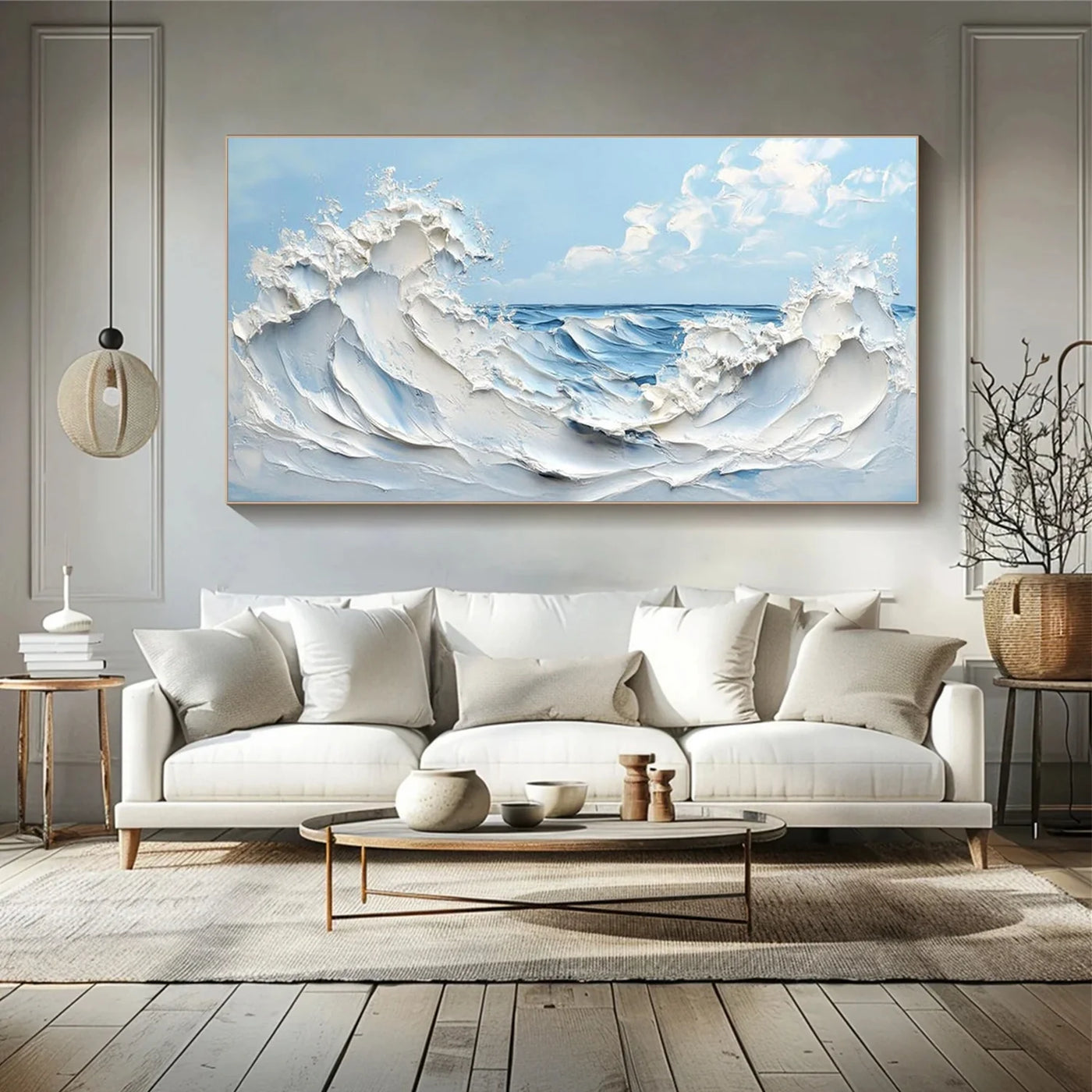 Ocean & Sky Textured Wall Art #MO103