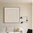 White Minimalist Textured Wall Art #MT138