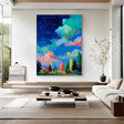 Ocean & Sky Abstract Wall Art #MO093